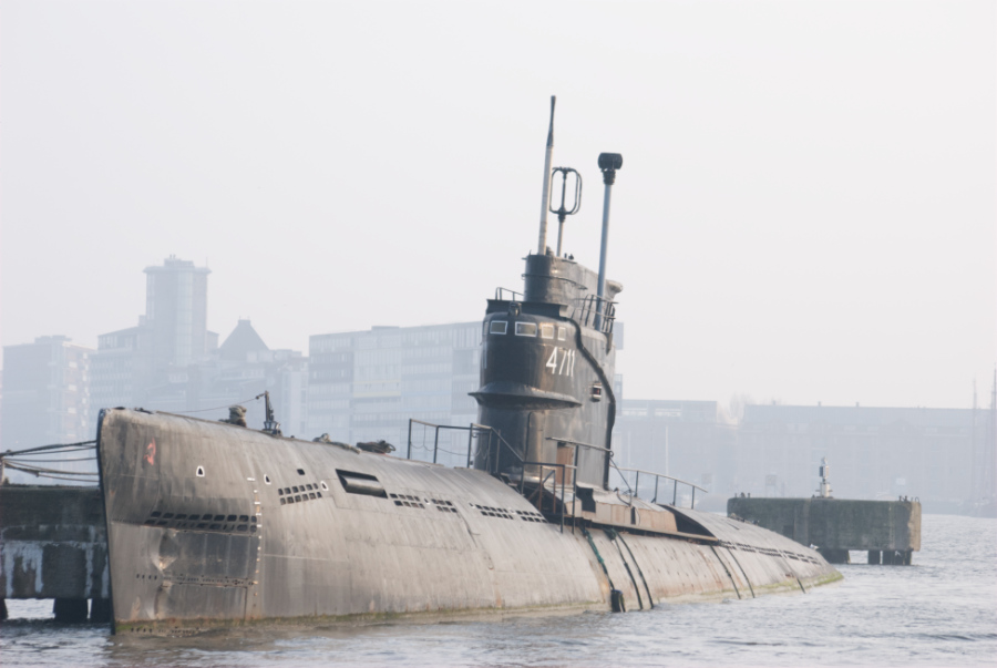 Submarine Foxtrot B-80 on NDSM-wharf