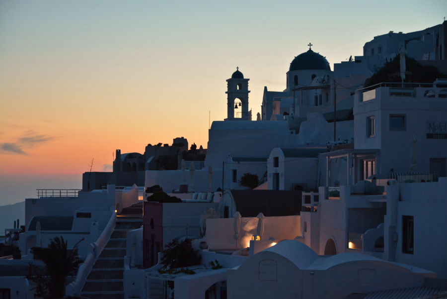 Imerovigli, Santorini after sundown