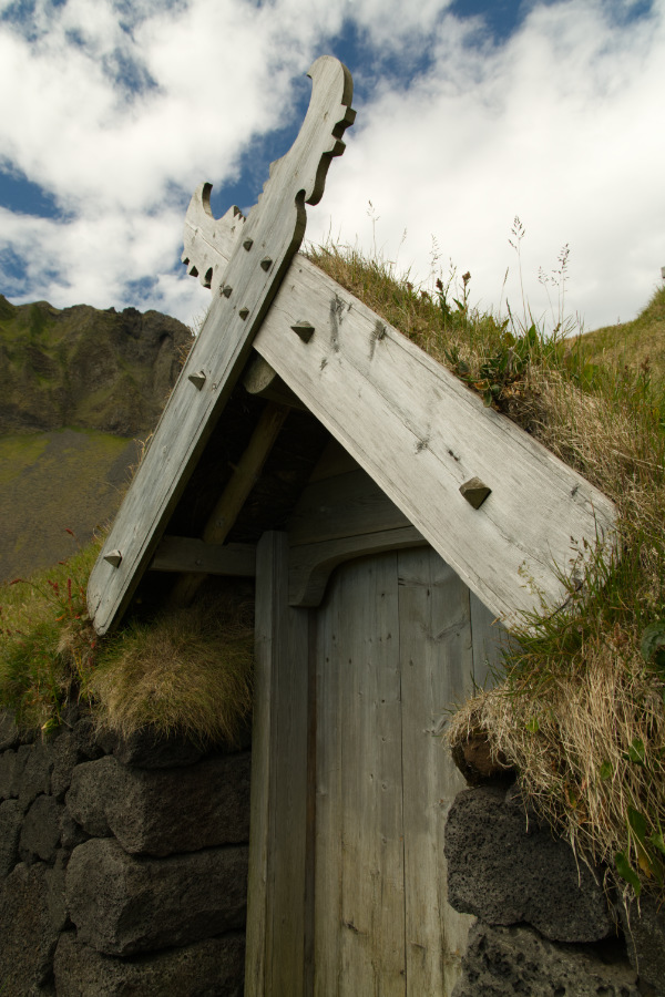 Vikinghouses on Vestmanna isles, Iceland